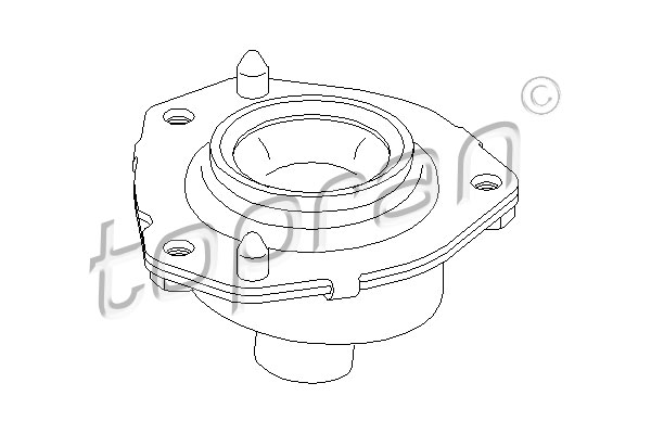 TOPRAN 721 202 Supporto ammortizzatore a molla