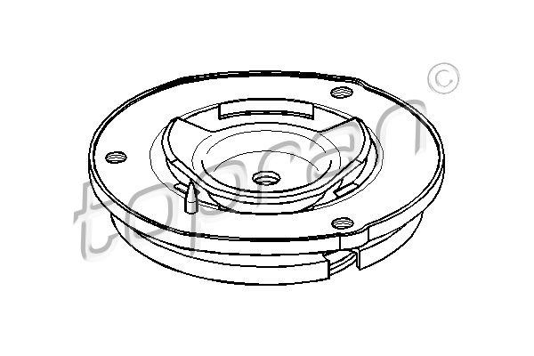 TOPRAN 721 806 Supporto ammortizzatore a molla-Supporto ammortizzatore a molla-Ricambi Euro