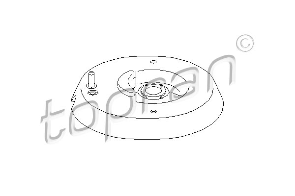 TOPRAN 721 809 Supporto ammortizzatore a molla