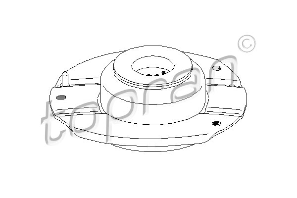 TOPRAN 721 811 Supporto ammortizzatore a molla