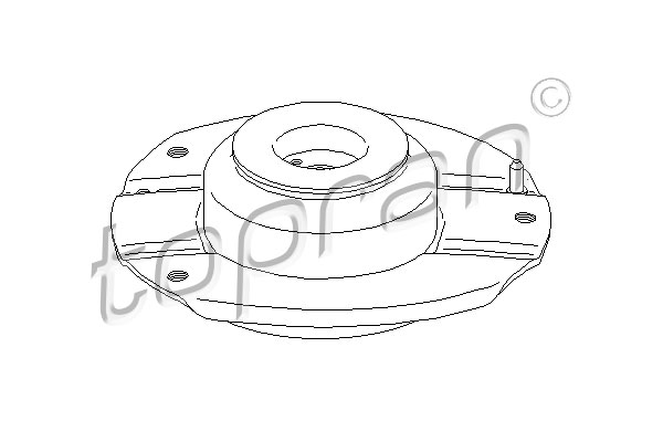 TOPRAN 721 812 Supporto ammortizzatore a molla