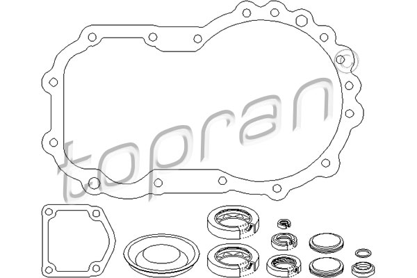 TOPRAN 111 408 Kit guarnizioni, Cambio manuale-Kit guarnizioni, Cambio manuale-Ricambi Euro