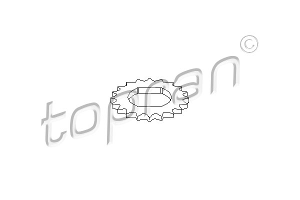 TOPRAN 207 768 fogaskerék, főtengely CHEVROLET OPEL VAUXHALL