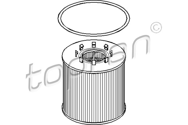 TOPRAN 207 012 Filtro olio-Filtro olio-Ricambi Euro