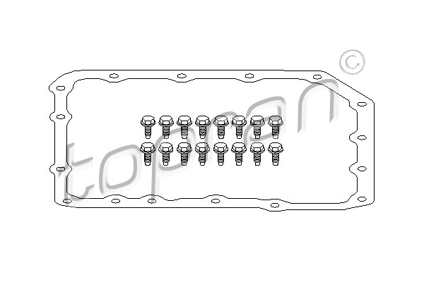 TOPRAN 500 784 Guarnizione, Coppa olio-Cambio automatico-Guarnizione, Coppa olio-Cambio automatico-Ricambi Euro