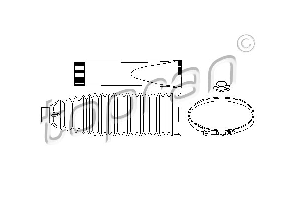 TOPRAN 207 920 Kit soffietto, Sterzo