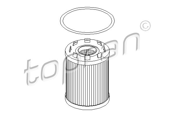 TOPRAN 206 963 Filtro olio-Filtro olio-Ricambi Euro