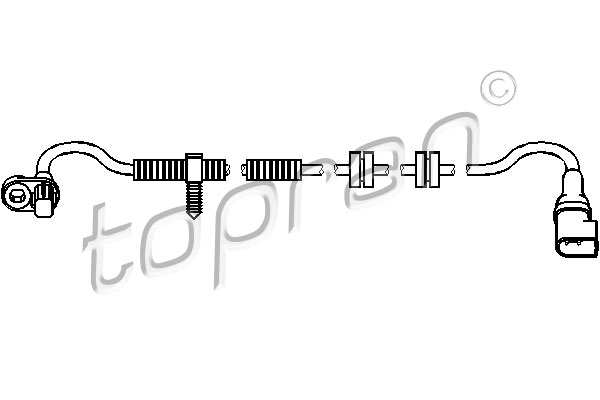 TOPRAN 303 956 Sensore, N° giri ruota-Sensore, N° giri ruota-Ricambi Euro