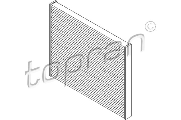 TOPRAN 207 624 Filtro, Aria abitacolo