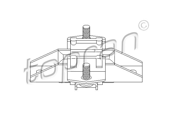 TOPRAN 407 827 Sospensione, Motore