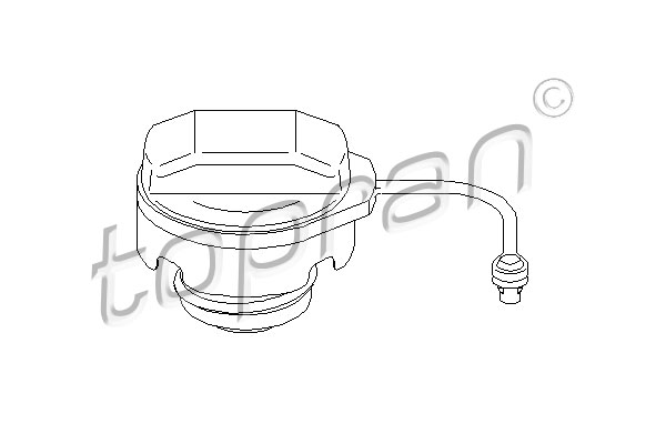 TOPRAN 112 984 Chiusura, serbatoio carburante