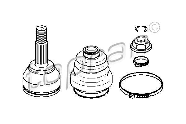 TOPRAN 304 002 Sada kloubů,...