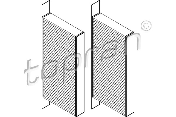 TOPRAN 700 726 Filtro, Aria abitacolo-Filtro, Aria abitacolo-Ricambi Euro