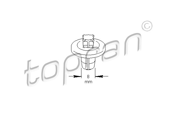 TOPRAN 722 743 Clip