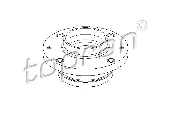 TOPRAN 722 772 Mozzo ruota-Mozzo ruota-Ricambi Euro