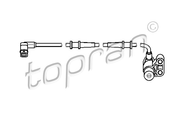 TOPRAN 407 757 Sensore, N° giri ruota-Sensore, N° giri ruota-Ricambi Euro