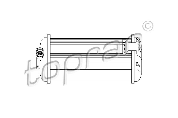 TOPRAN 407 751 Scambiatore calore, Riscaldamento abitacolo