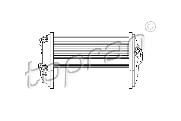 TOPRAN 407 748 Scambiatore calore, Riscaldamento abitacolo