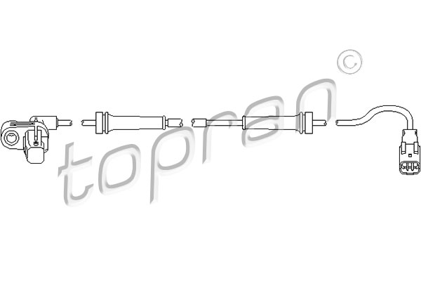 TOPRAN 722 800 Sensore, N° giri ruota