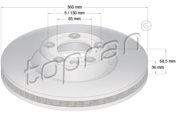 TOPRAN 114 990 Discofreno