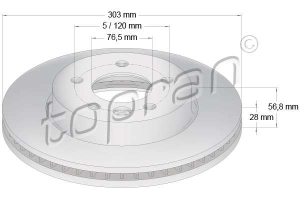 TOPRAN 114 024 Discofreno