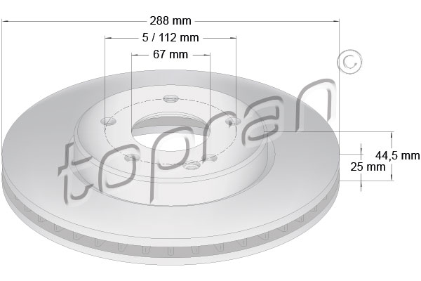 TOPRAN 401 384 Discofreno