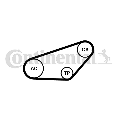 CONTINENTAL CTAM 4PK841K1 Keilrippenriemensatz