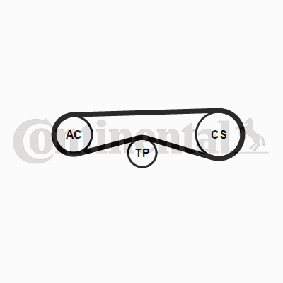 CONTINENTAL CTAM 4PK970K1 Keilrippenriemensatz