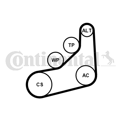 CONTINENTAL CTAM 6PK1157 EXTRA K1 Keilrippenriemensatz