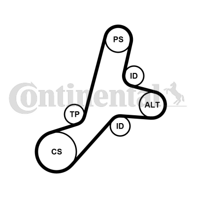 CONTINENTAL CTAM 6PK1345K1...