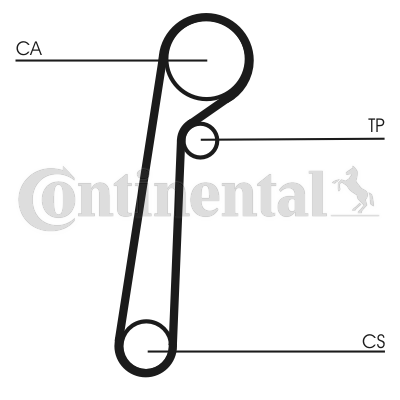 CONTINENTAL CTAM CT1156 Zahnriemen