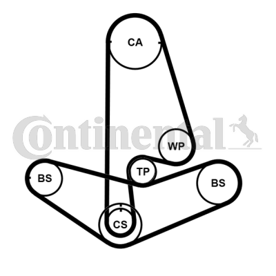 CONTINENTAL CTAM CT799K2PRO Zahnriemensatz