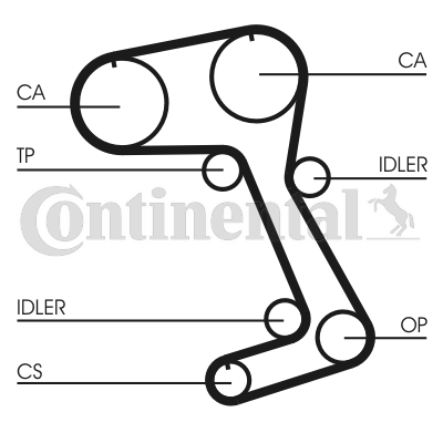 CONTINENTAL CTAM CT831 Zahnriemen