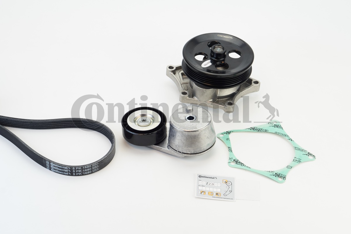 CONTINENTAL CTAM 5PK1680WP1 Vannpumpe + kileremsett