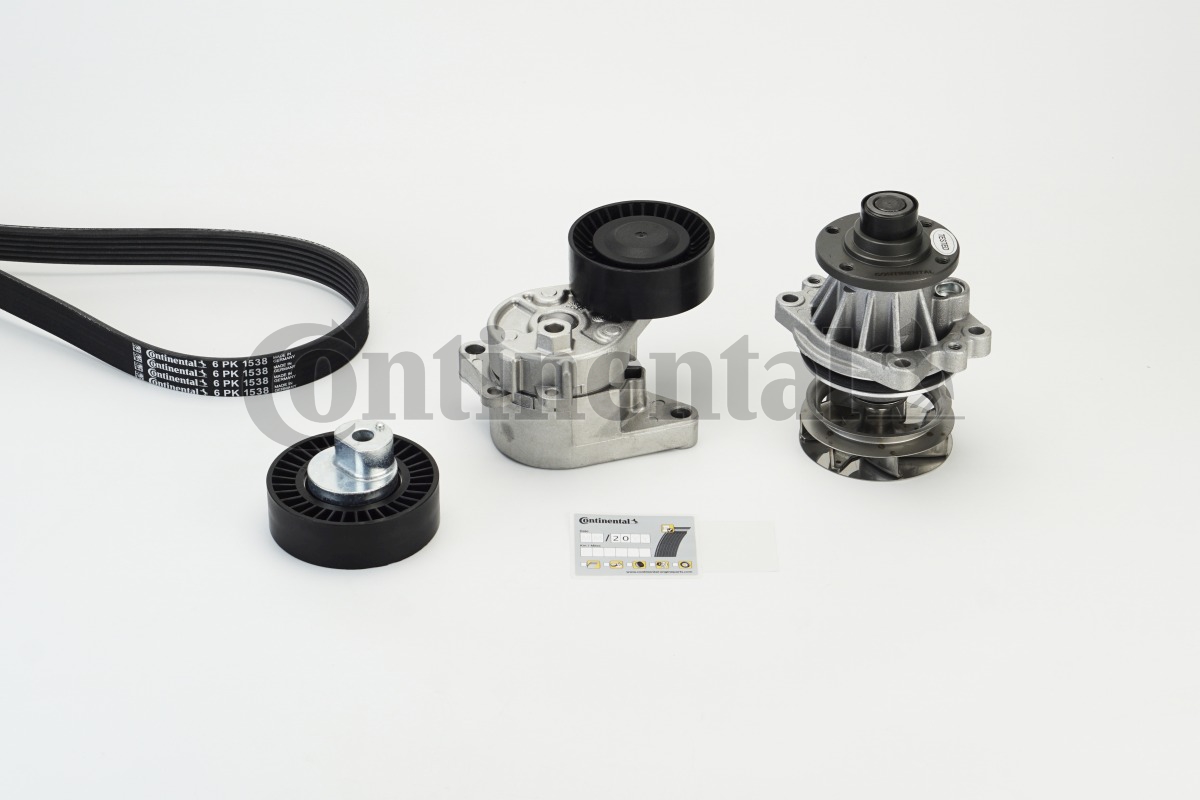 CONTINENTAL CTAM 6PK1538WP1 Wasserpumpe + Keilrippenriemensatz