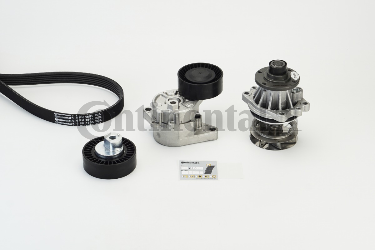 CONTINENTAL CTAM 6PK1555WP2 Wasserpumpe + Keilrippenriemensatz