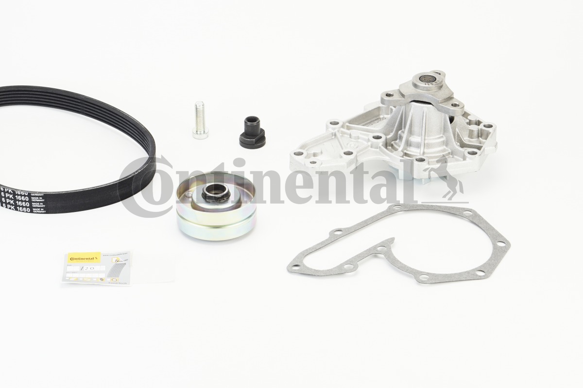 CONTINENTAL CTAM 6PK1660WP1 Wasserpumpe + Keilrippenriemensatz