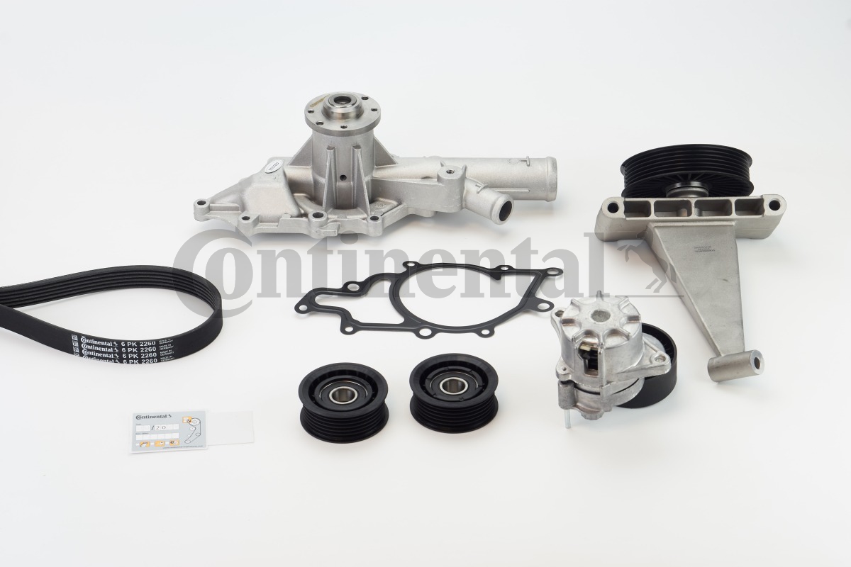 CONTINENTAL CTAM 6PK2260WP1 Wasserpumpe + Keilrippenriemensatz