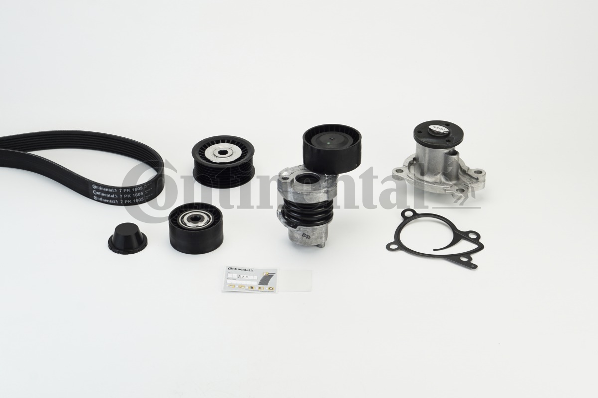 CONTINENTAL CTAM 7PK1605WP1 Wasserpumpe + Keilrippenriemensatz