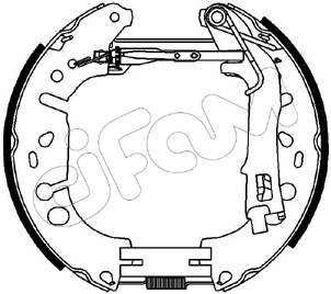 CIFAM 151-223 Bremsbackensatz