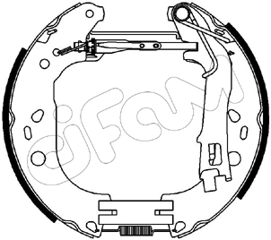 CIFAM 151-227 Bremsbackensatz