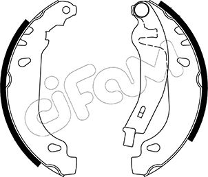 CIFAM 153-022Y Bremsbackensatz