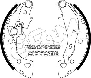 CIFAM 153-024Y Bremsbackensatz