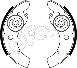 CIFAM 153-053 Bremsbackensatz