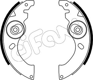 CIFAM 153-054 Bremsbackensatz