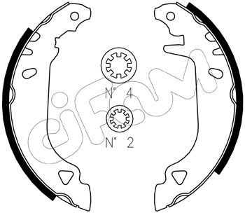 CIFAM 153-066J Bremsbackensatz