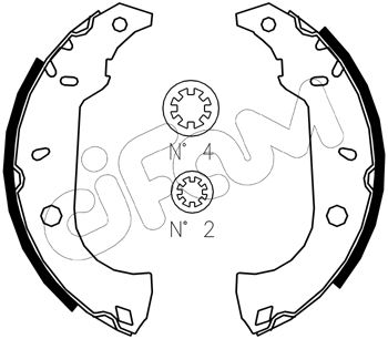 CIFAM 153-067J Bremsbackensatz