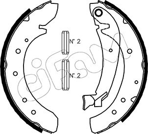 CIFAM 153-073 Bremsbackensatz