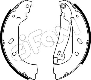 CIFAM 153-074Y Bremsbackensatz