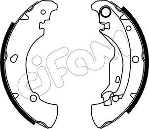 CIFAM 153-076 Bremsbackensatz